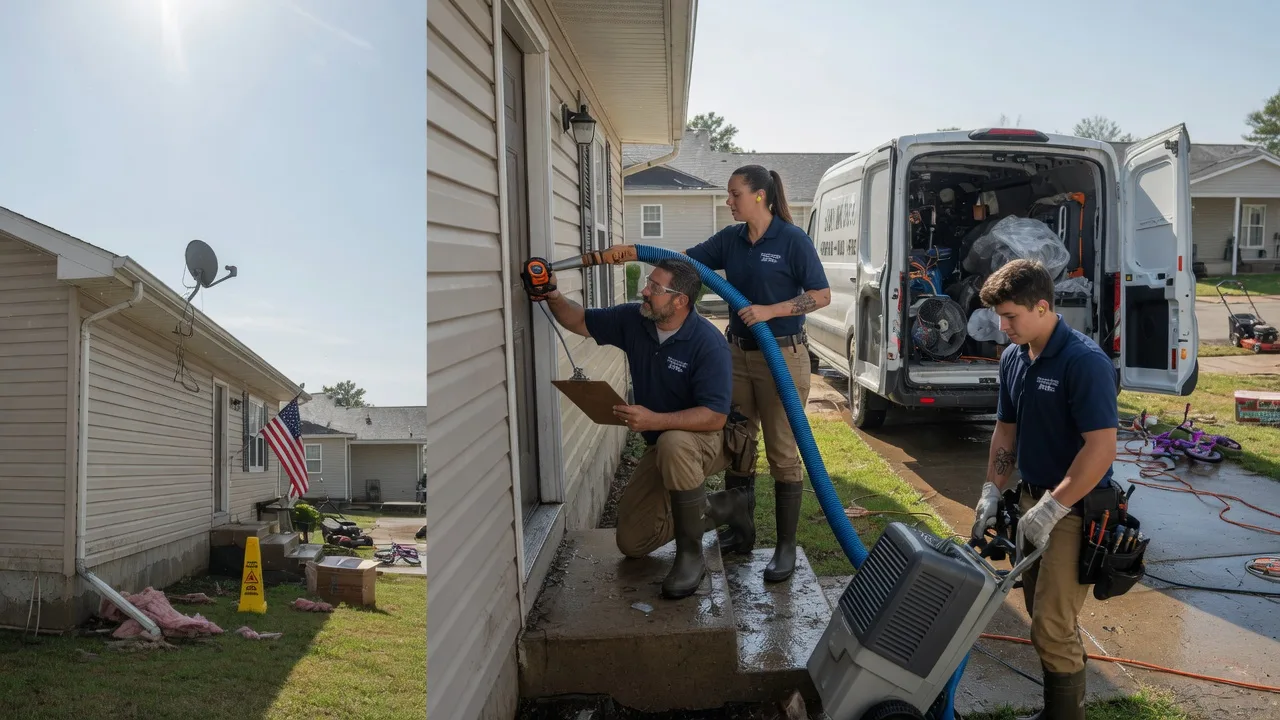 Ceiling Water Damage Restoration in Meeker, OK near me